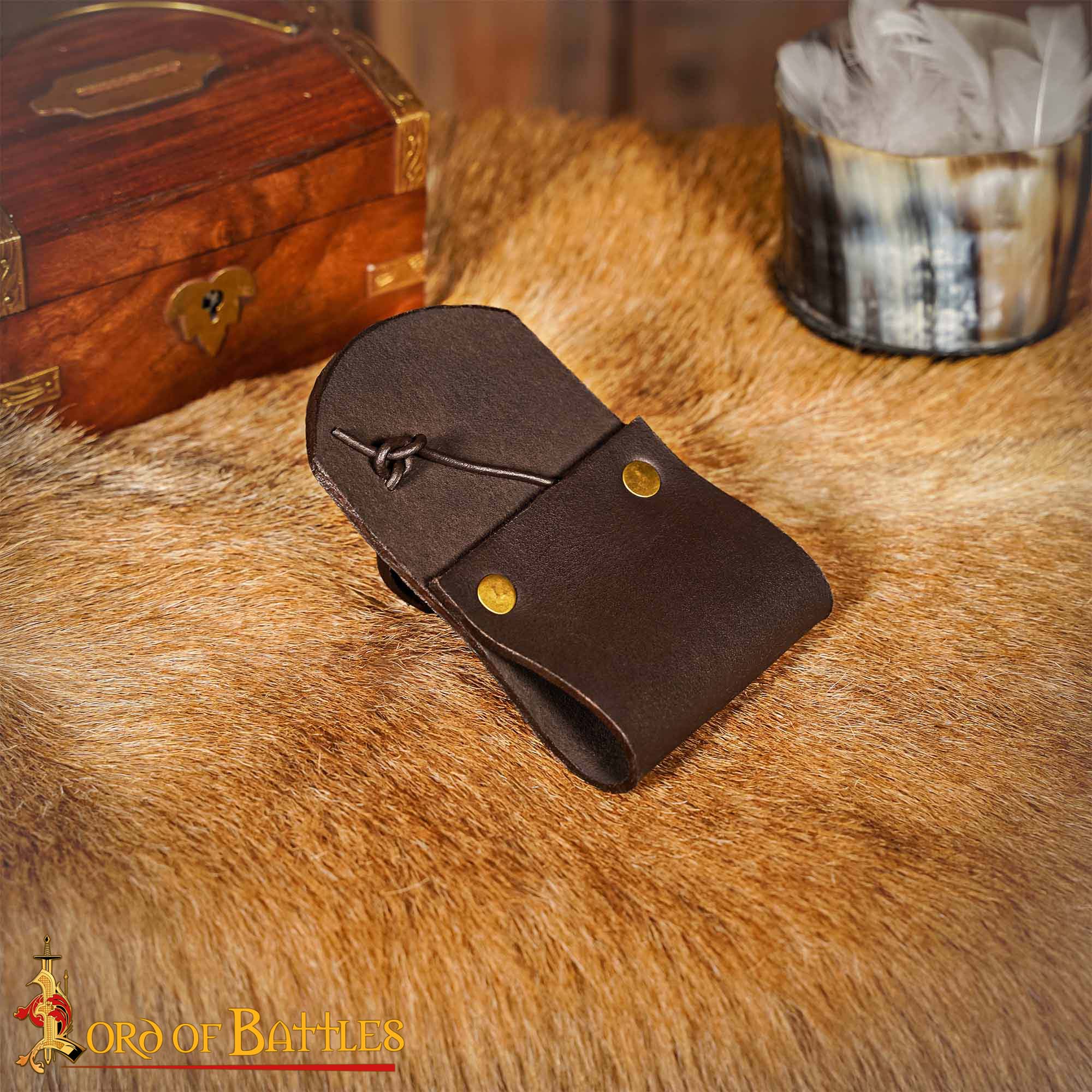 Rana de Cuero Auténtica Hecha a Mano para Espadas de Madera - Imagen 9