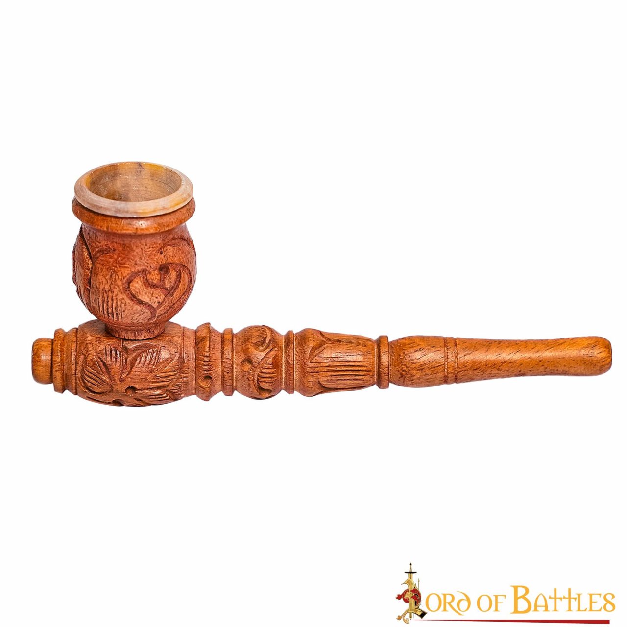 Mini Pipa de Madera para Fumar - Pipa de Bolsillo de Madera Tallada a Mano con Grabado Vintage - Imagen 7