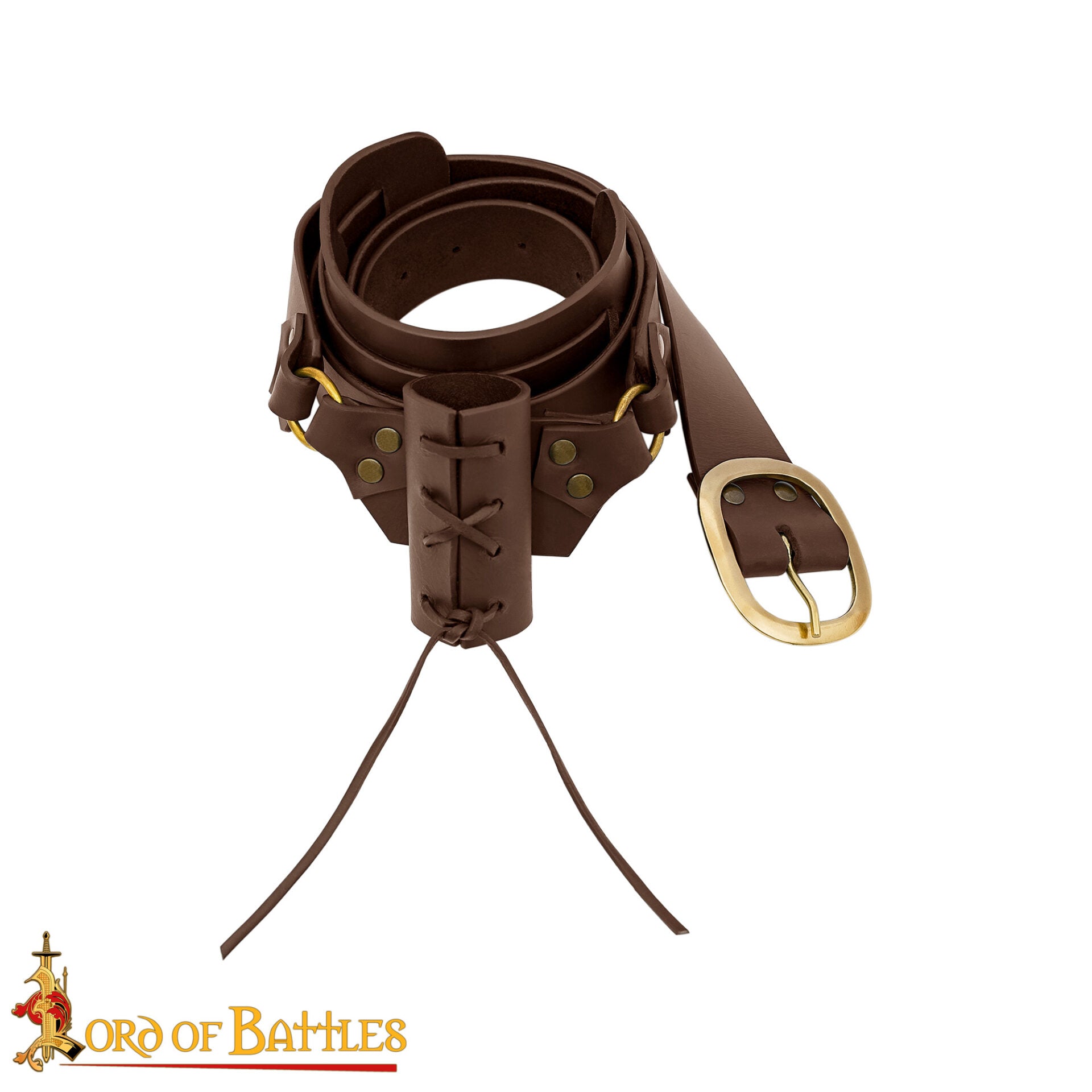 "báculo de Cuero Auténtico para Colgar la Espada Pirata "capitán Corazón Negro - Imagen 1