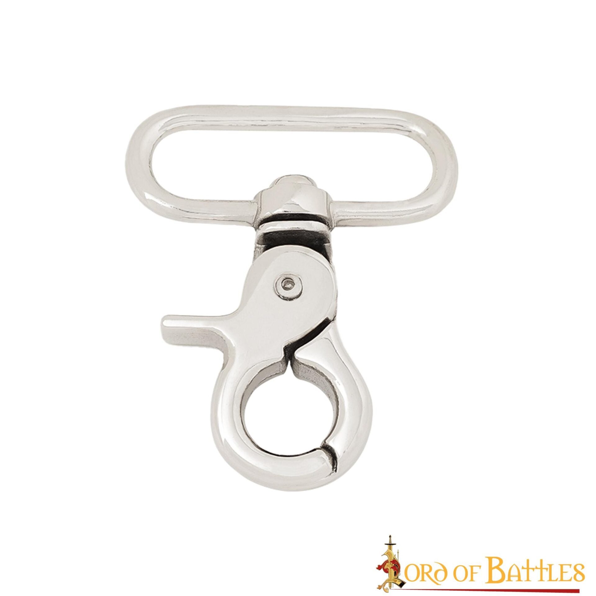 Gancho a Presión de Perno Niquelado - Clip Multiusos para Cinturones, Correas y Equipo - Imagen 1