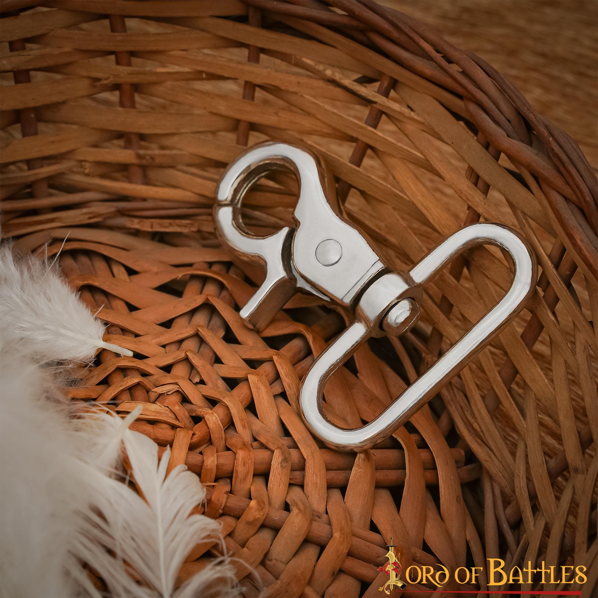 Gancho a Presión de Perno Niquelado - Clip Multiusos para Cinturones, Correas y Equipo - Imagen 4