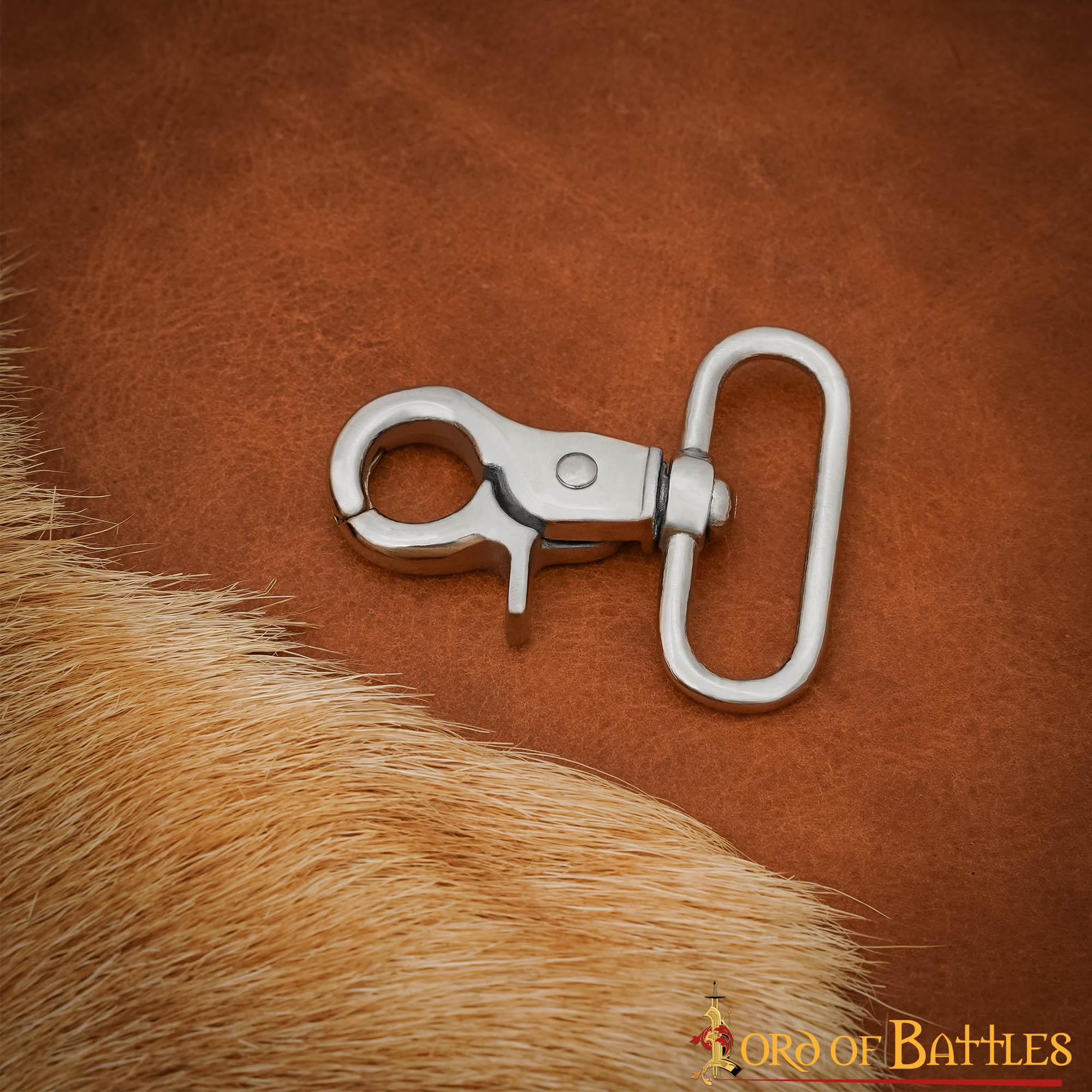 Gancho a Presión de Perno Niquelado - Clip Multiusos para Cinturones, Correas y Equipo - Imagen 5