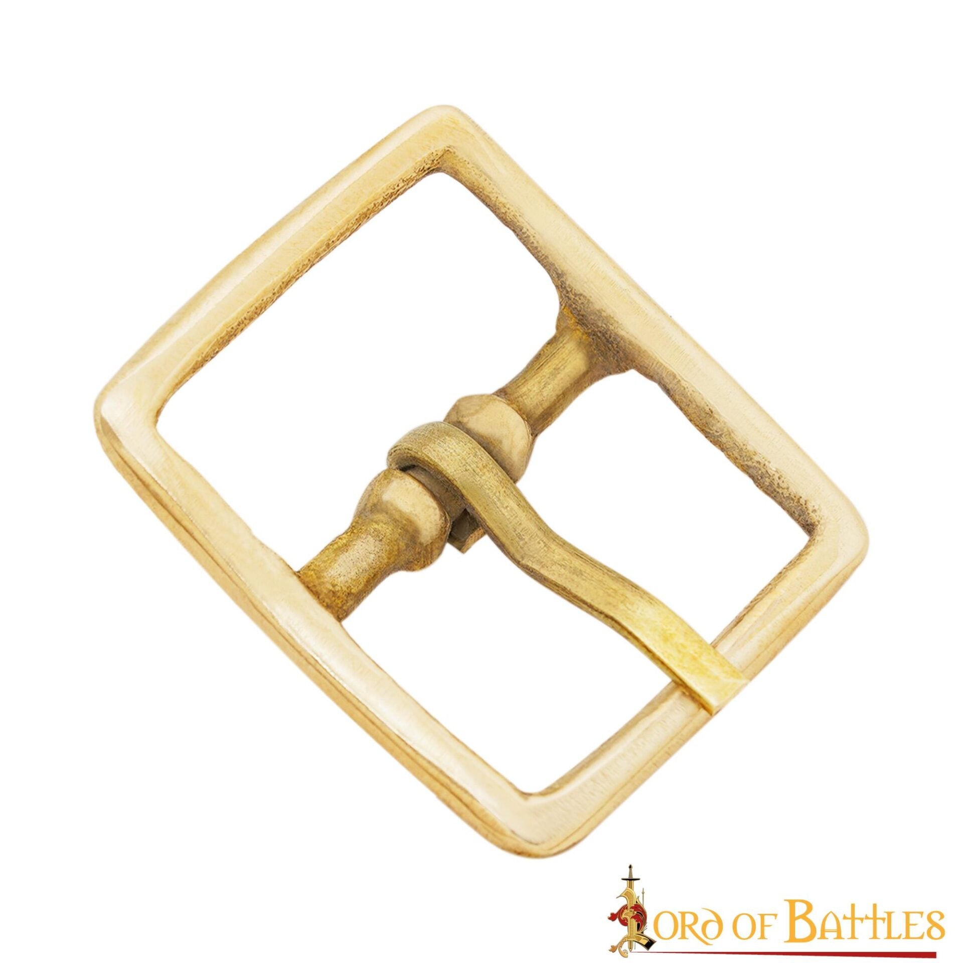 Hebilla Medieval de Latón para Cinturón - Marco Rectangular Compacto - Imagen 5
