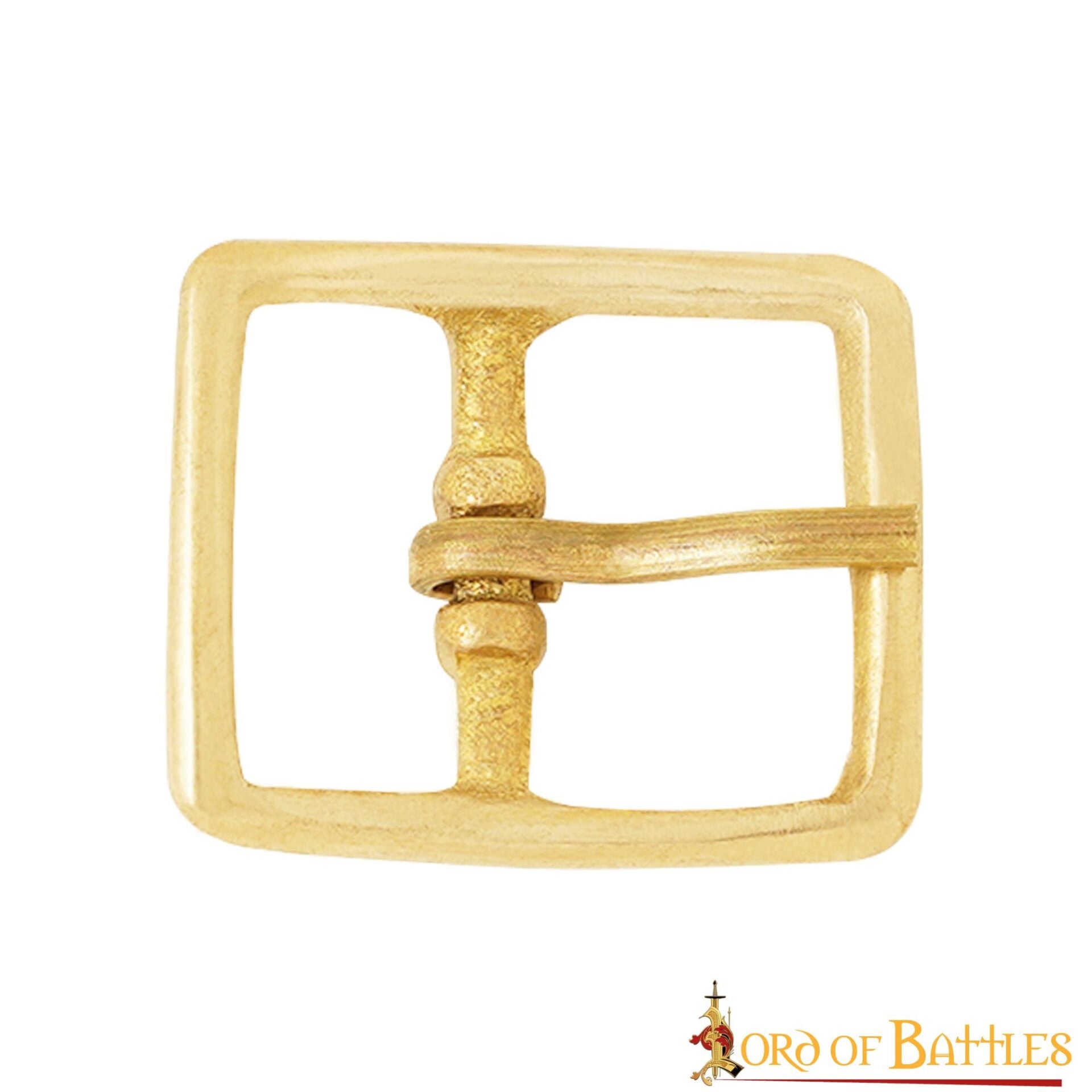 Hebilla Medieval de Latón para Cinturón - Marco Rectangular Compacto - Imagen 6