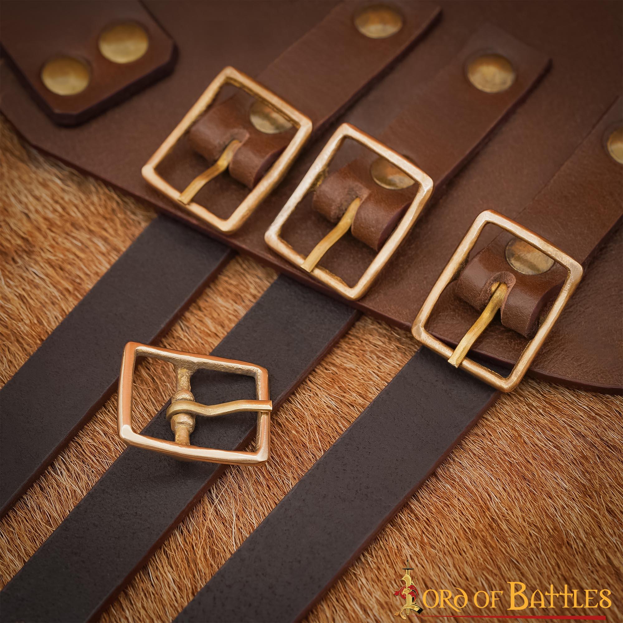 Hebilla Medieval de Latón para Cinturón - Marco Rectangular Compacto - Imagen 8