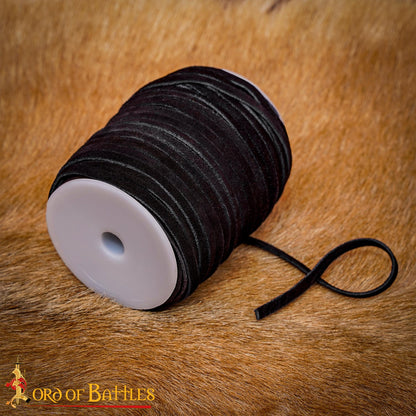 Carrete de Cordón de Cuero de 50 M, Negro - Imagen 6