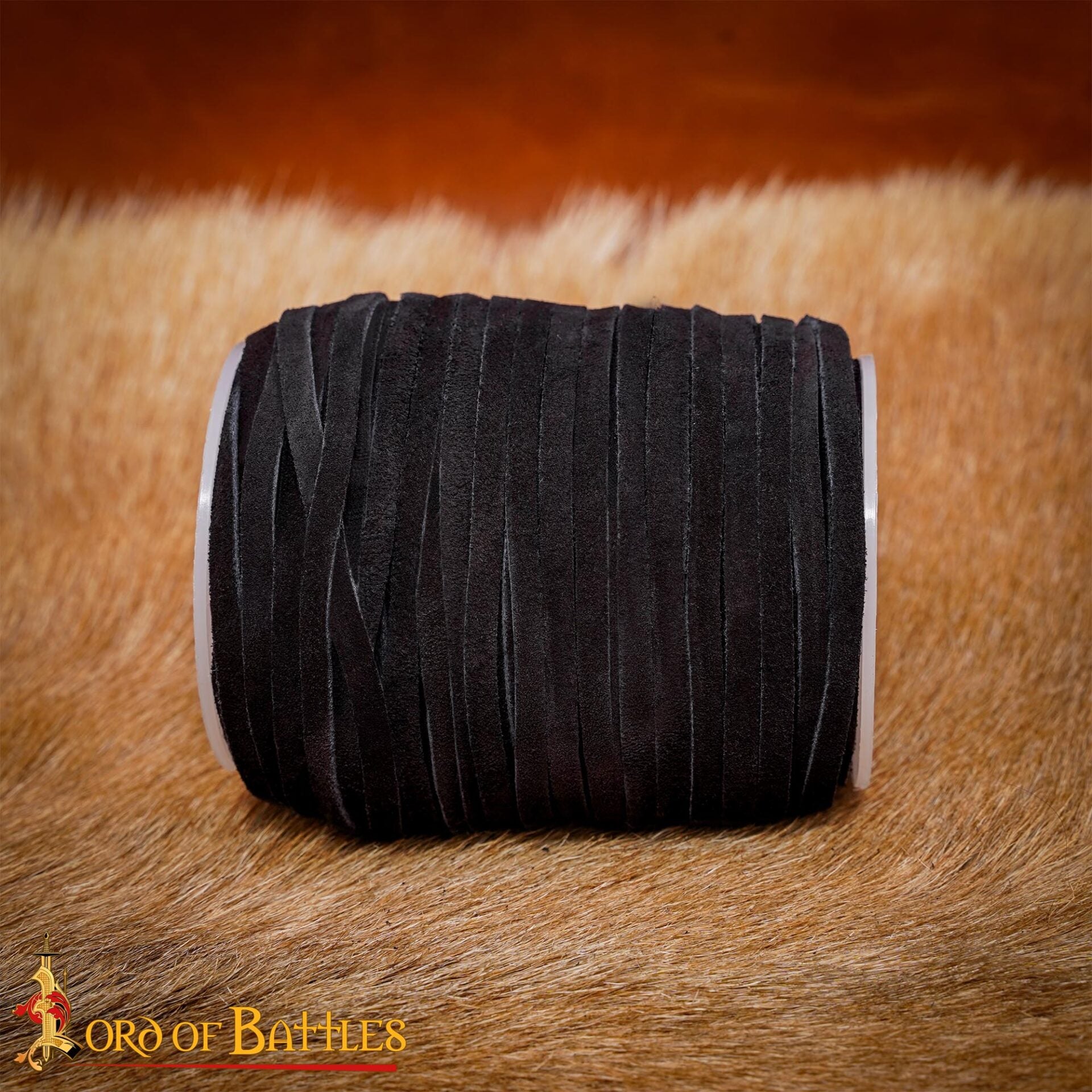 Carrete de Cordón de Cuero de 50 M, Negro - Imagen 4