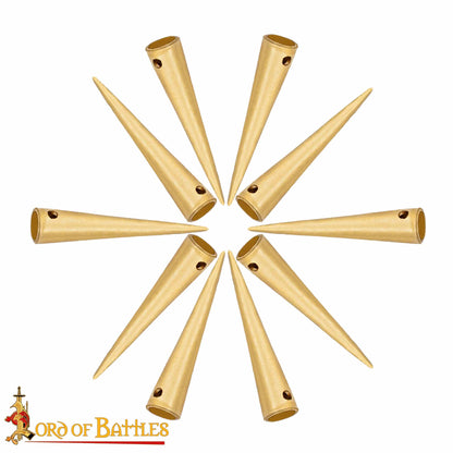 Aiglets Medievales de Latón - Juego de 10 Puntas de Cordón Resistentes (2,6 Cm) - Imagen 14