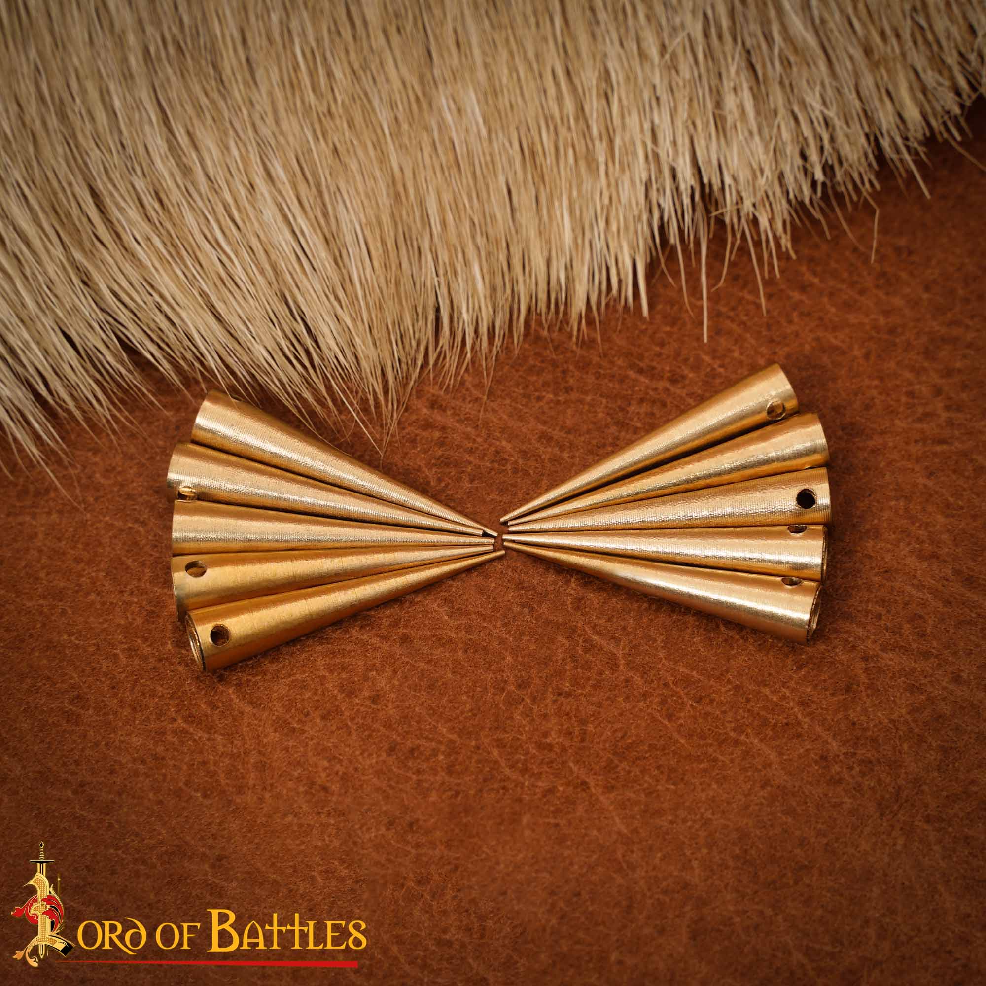 Aiglets Medievales de Latón - Juego de 10 Puntas de Cordón Resistentes (2,6 Cm) - Imagen 12