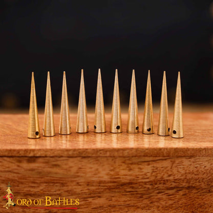 Aiglets Medievales de Latón - Juego de 10 Puntas de Cordón Resistentes (2,6 Cm) - Imagen 9