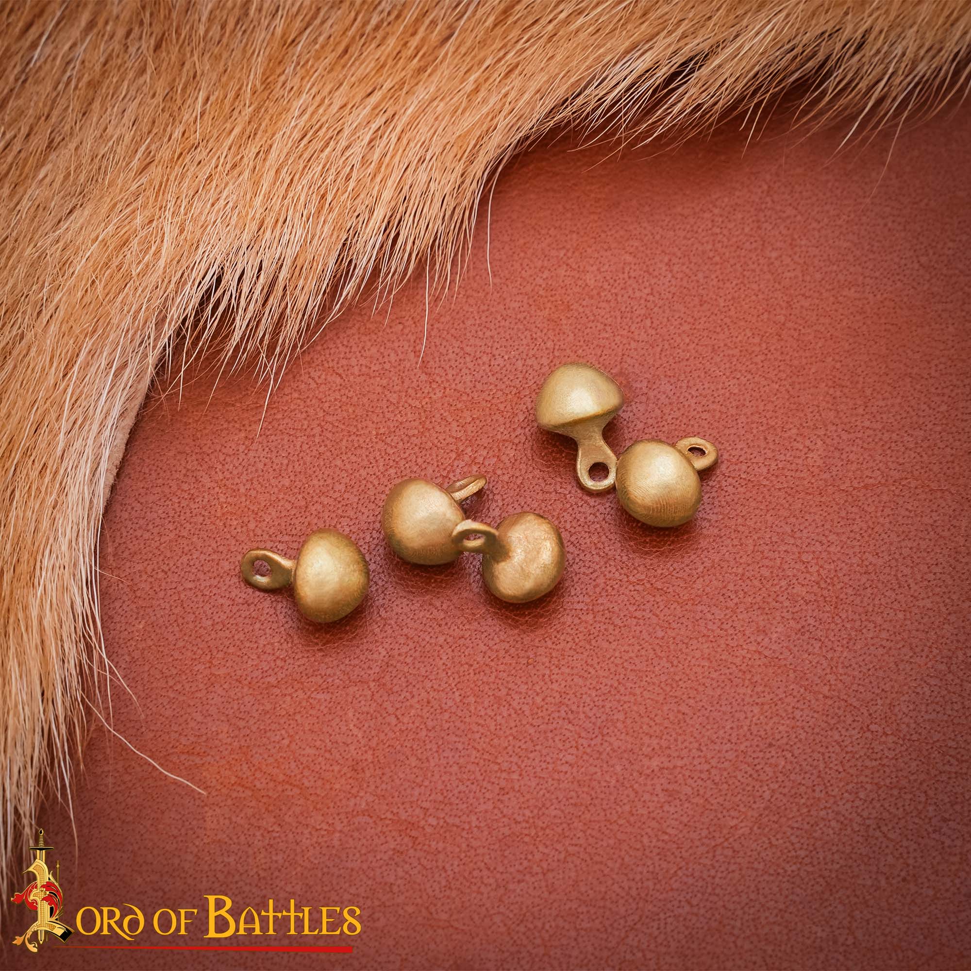 Botones Medievales Clásicos de Bronce Fundido a la Cera Perdida Juego Pequeño de 5 - Imagen 6