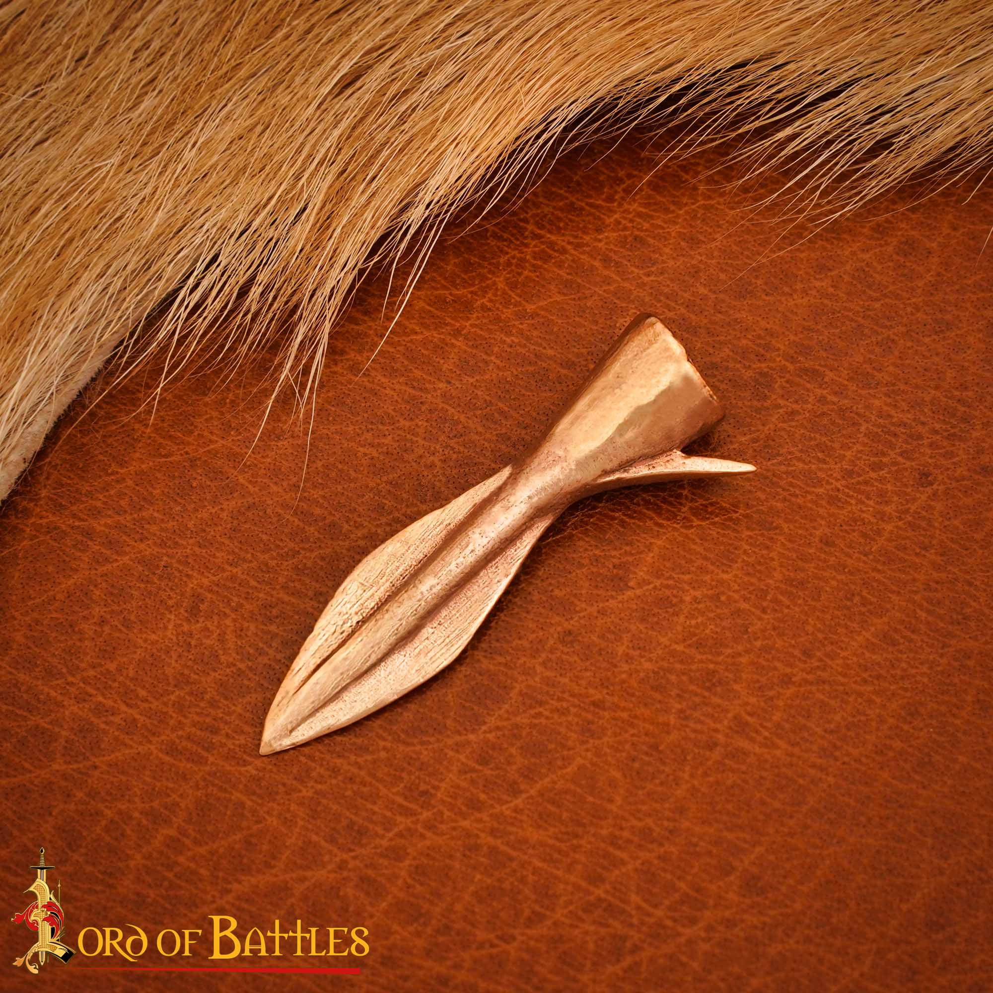 Punta de Flecha Romana de Bronce Fundido a la Cera Perdida de los Siglos I-ii, con Forma de Hoja 4,2 Cm - Imagen 7