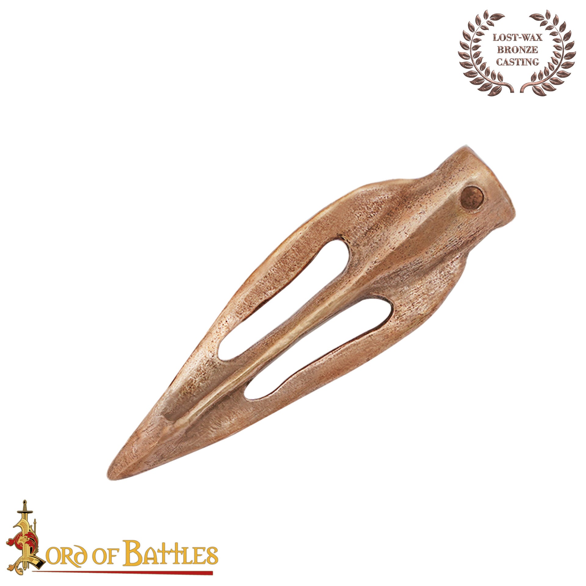 Punta de Flecha de Bronce Fundido a la Cera Perdida con Hoja Perforada Siglos Viii-v A.c. 3,5 Cm - Imagen 5