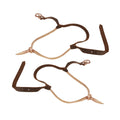 Espuelas Medievales del Siglo Xiii-xv de Bronce Fundido a la Cera Perdida con Correas de Cuero - Imagen 1