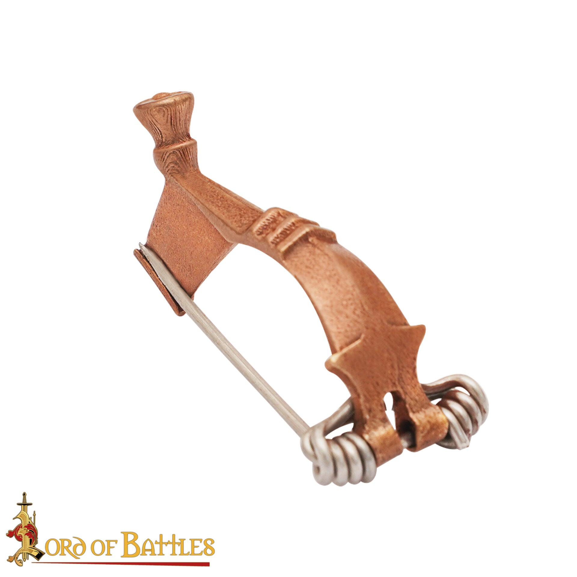 Broche Romano del Peroné de la Rodilla del Siglo Ii-iii Alfiler de Capa de Bronce Fundido a la Cera Perdida - Imagen 2