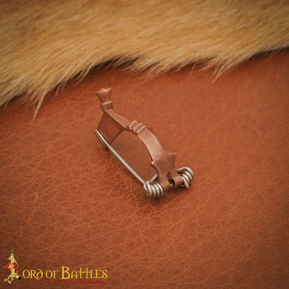 Broche Romano del Peroné de la Rodilla del Siglo Ii-iii Alfiler de Capa de Bronce Fundido a la Cera Perdida - Imagen 4