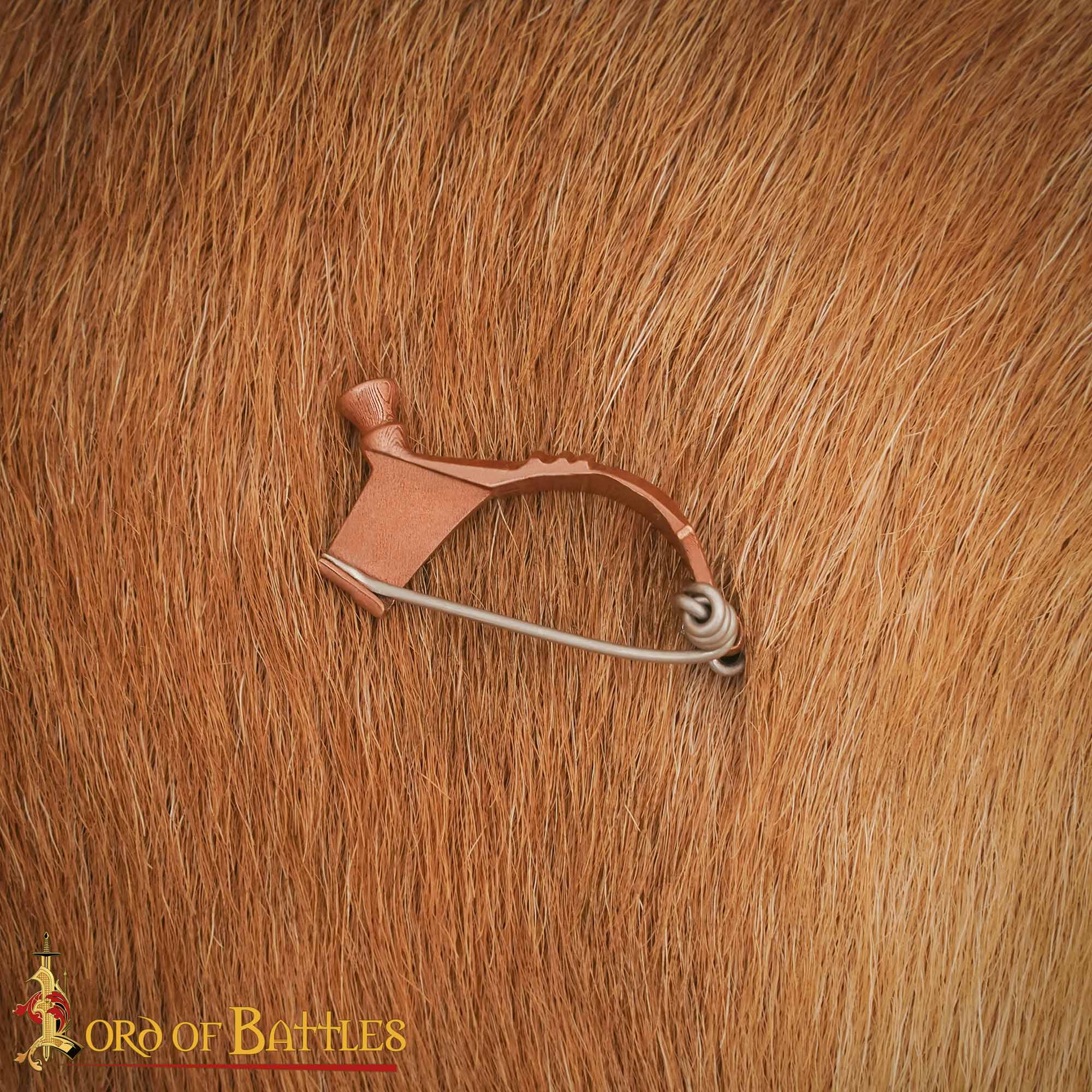 Broche Romano del Peroné de la Rodilla del Siglo Ii-iii Alfiler de Capa de Bronce Fundido a la Cera Perdida - Imagen 5