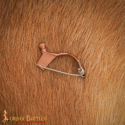 Broche Romano del Peroné de la Rodilla del Siglo Ii-iii Alfiler de Capa de Bronce Fundido a la Cera Perdida - Imagen 5