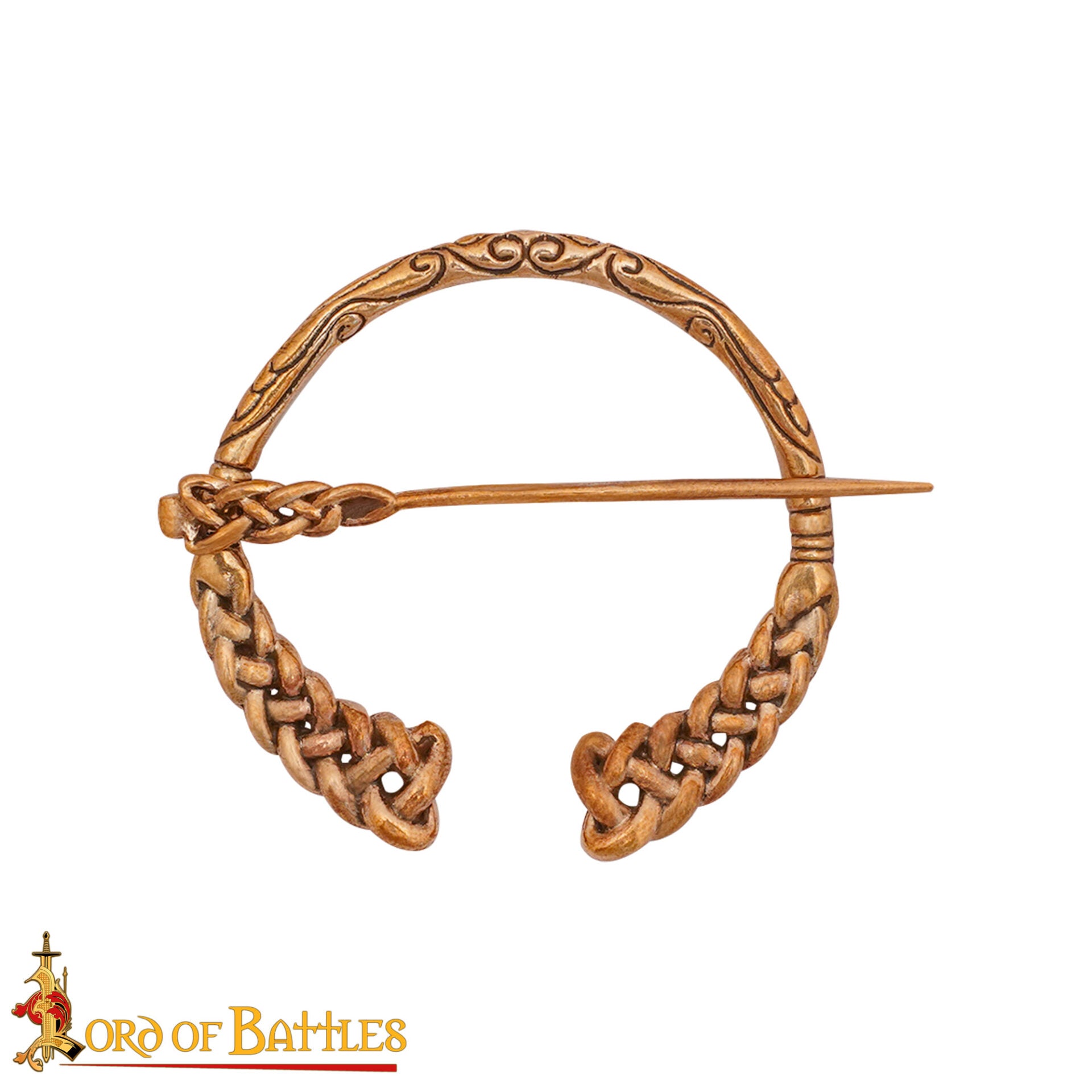 Broche Celta / Alfiler de Capa Bronce Fundido a la Cera Perdida - Imagen 4