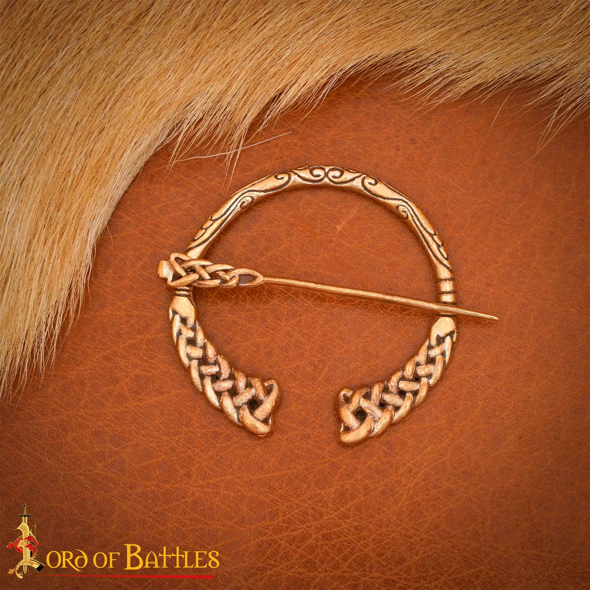 Broche Celta / Alfiler de Capa Bronce Fundido a la Cera Perdida - Imagen 3