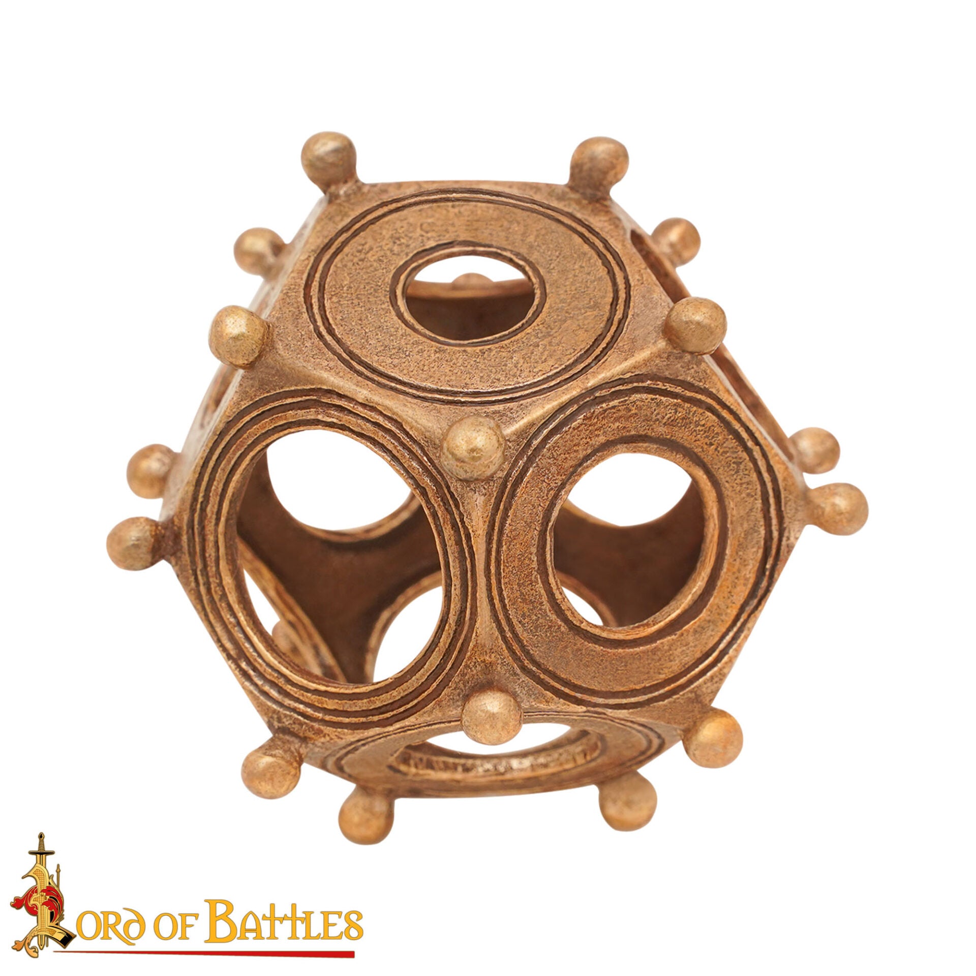 Dodecaedro Romano de Bronce Fundido a la Cera Perdida - Imagen 2