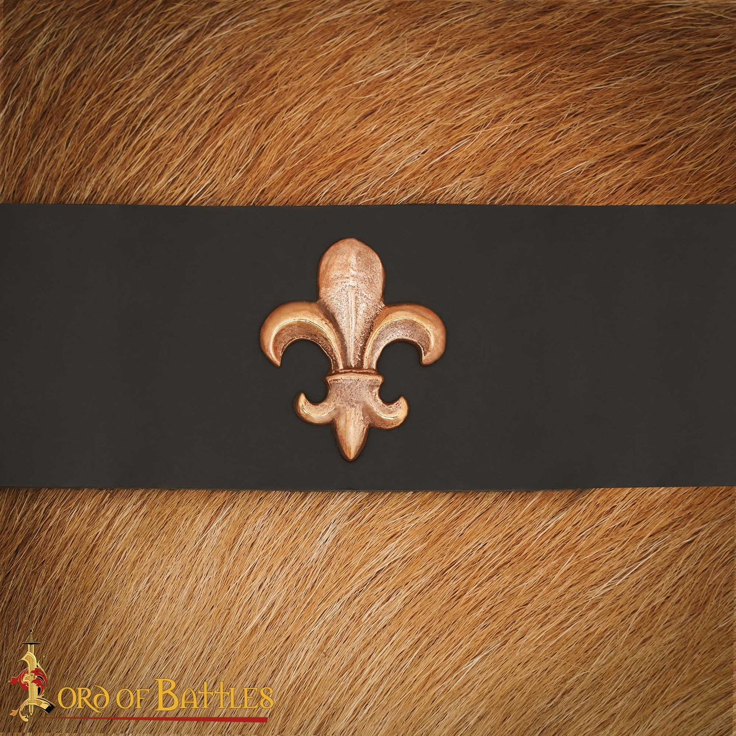 Broche para Cinturón Flor de Lis de Bronce Fundido a la Cera Perdida - Imagen 5