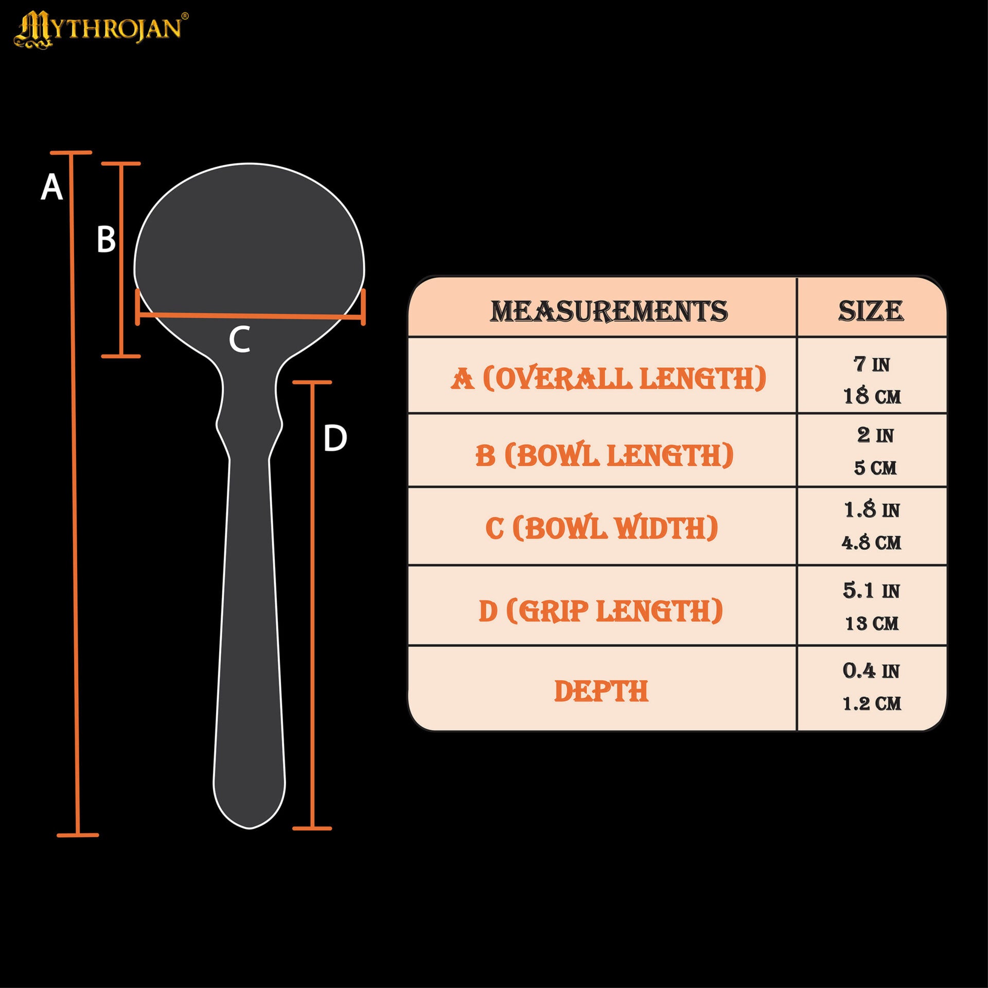 Juego de 2 Cucharas de Cuerno de Búfalo - Utensilios de Cuerno Natural Acabados a Mano (6.75") | Juego de Cucharas Medievales Vikingas Pulidas para Larp, Sca, y Temas Medievales - Imagen 3