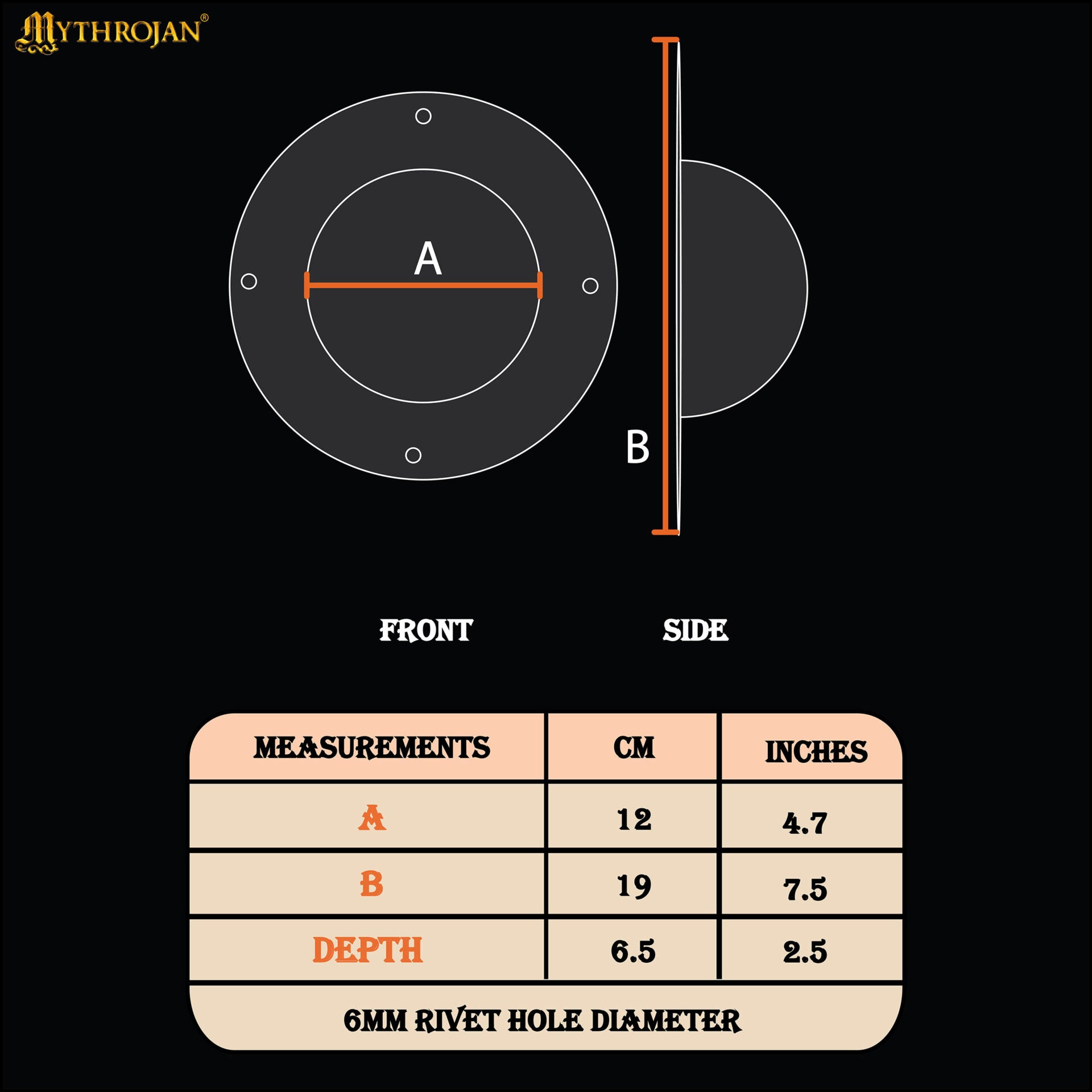 Jefe de Escudo de Acero Antiguo Forjado a Mano con Remaches - Vikingo y Medieval - Imagen 3