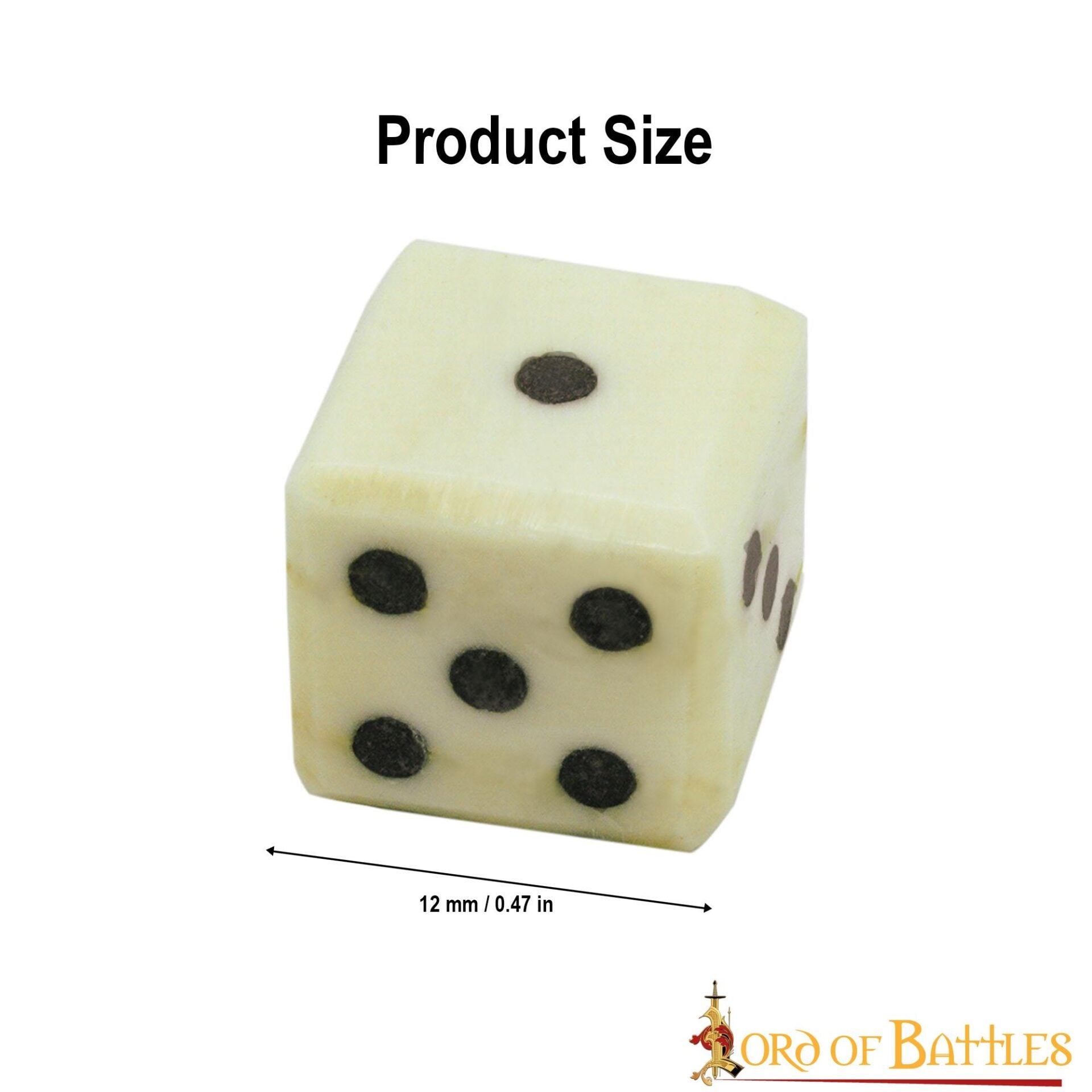 Dados Medievales de Hueso - Juego Artesanal de 6 (hueso de Buey, 1,2 Cm) - Imagen 10