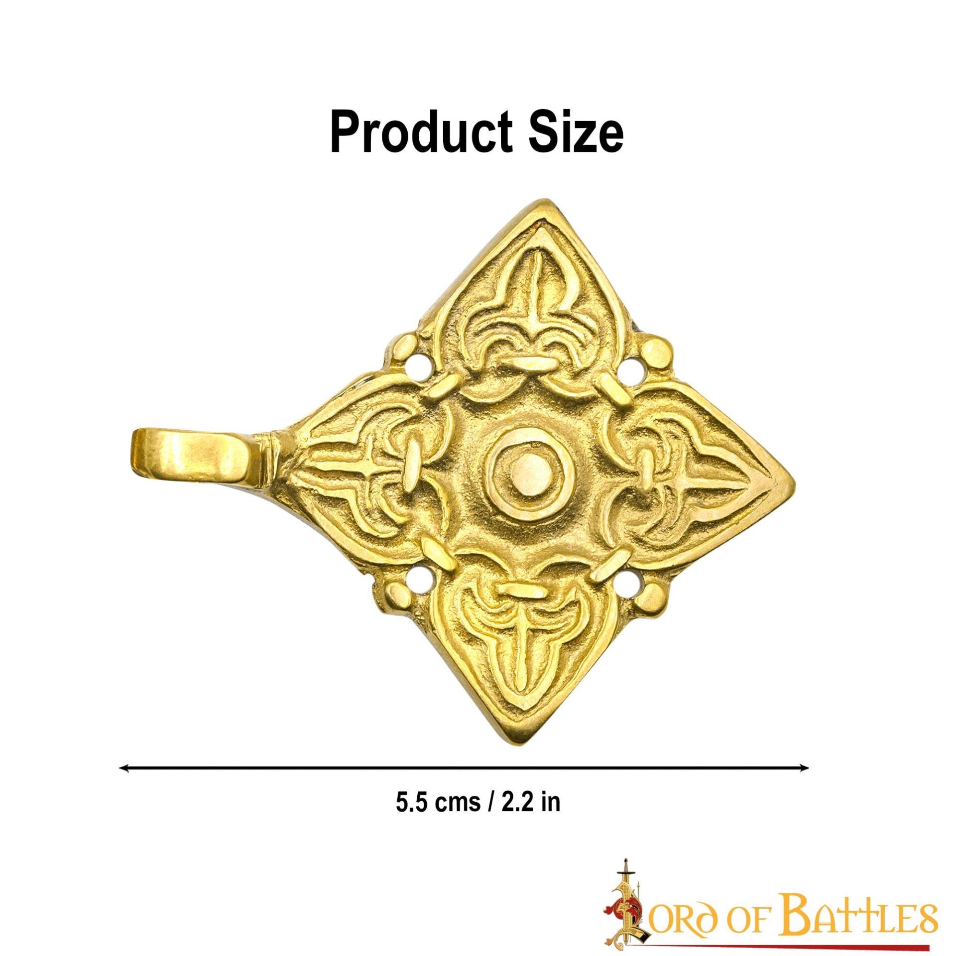 Broche de Latón Fundido para Caftán o Capa Vikinga / Rusa Histórica - Imagen 12