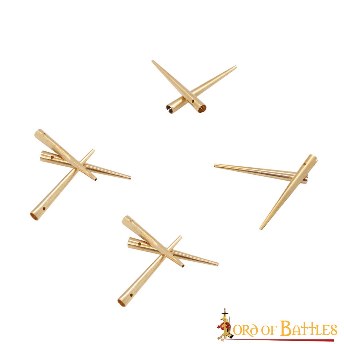 Aiglets Medievales de Latón - Juego de 10 Puntas de Cordón Resistentes (3,6 Cm) - Imagen 11