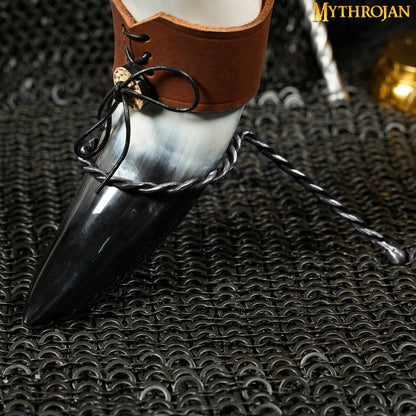 Mythrojan Cuerno para Beber Forjado a Mano Twisted Rack - Imagen 6