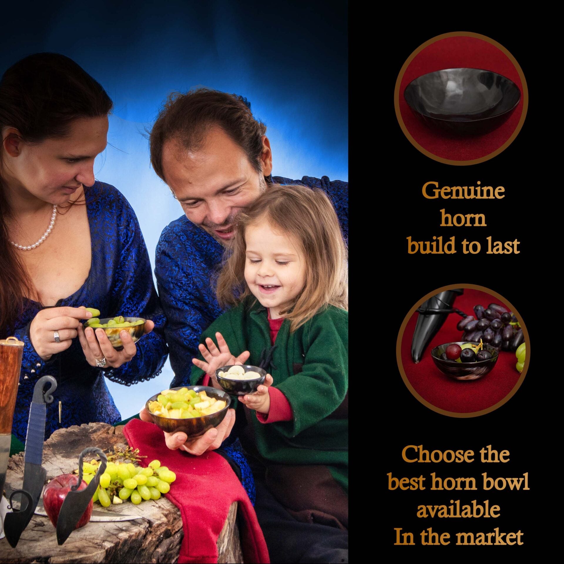 Cuenco de Cuerno de Buey Auténtico Hecho a Mano - Plato Vikingo Pulido para Servir - Imagen 10