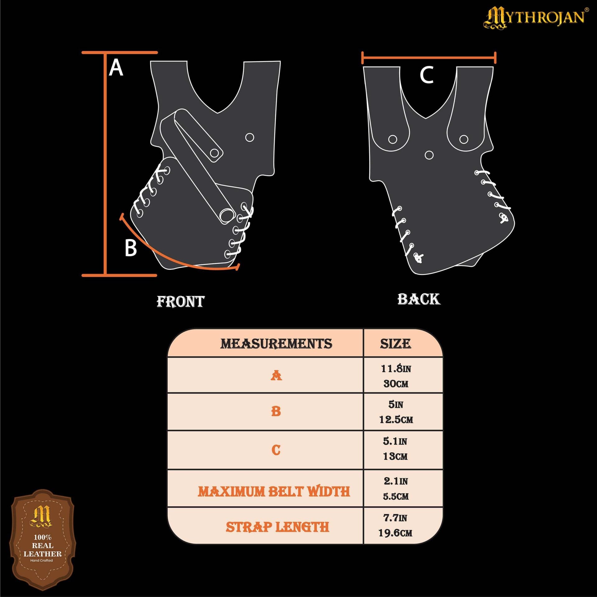 Mythrojan Renacimiento Medieval Espada de Cuero Rana Espada Larp Disfraz Accesorio - Imagen 3