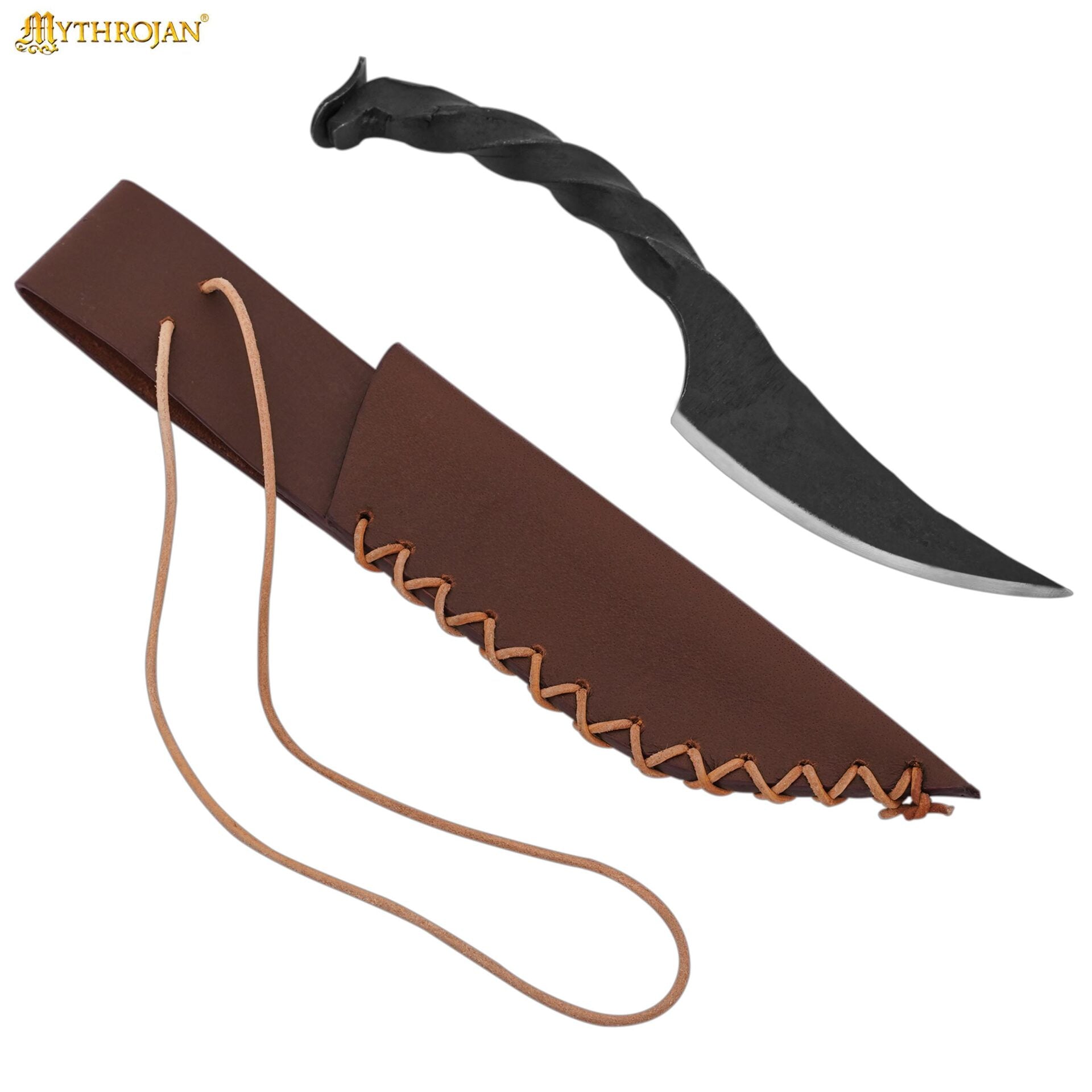 Cuchillo Mythrojan Twisted Railroad Spike con Vaina - Imagen 7
