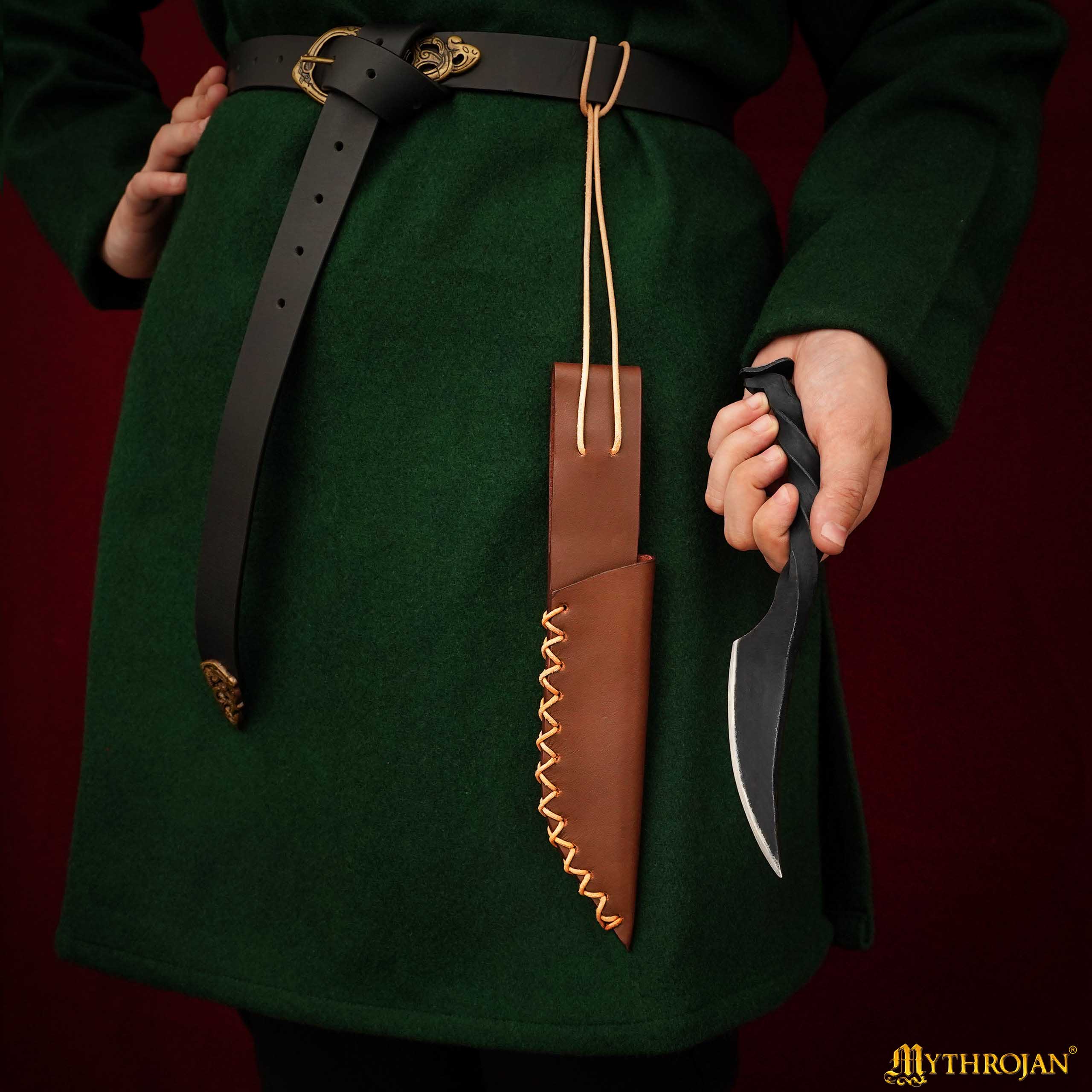 Cuchillo Mythrojan Twisted Railroad Spike con Vaina - Imagen 5