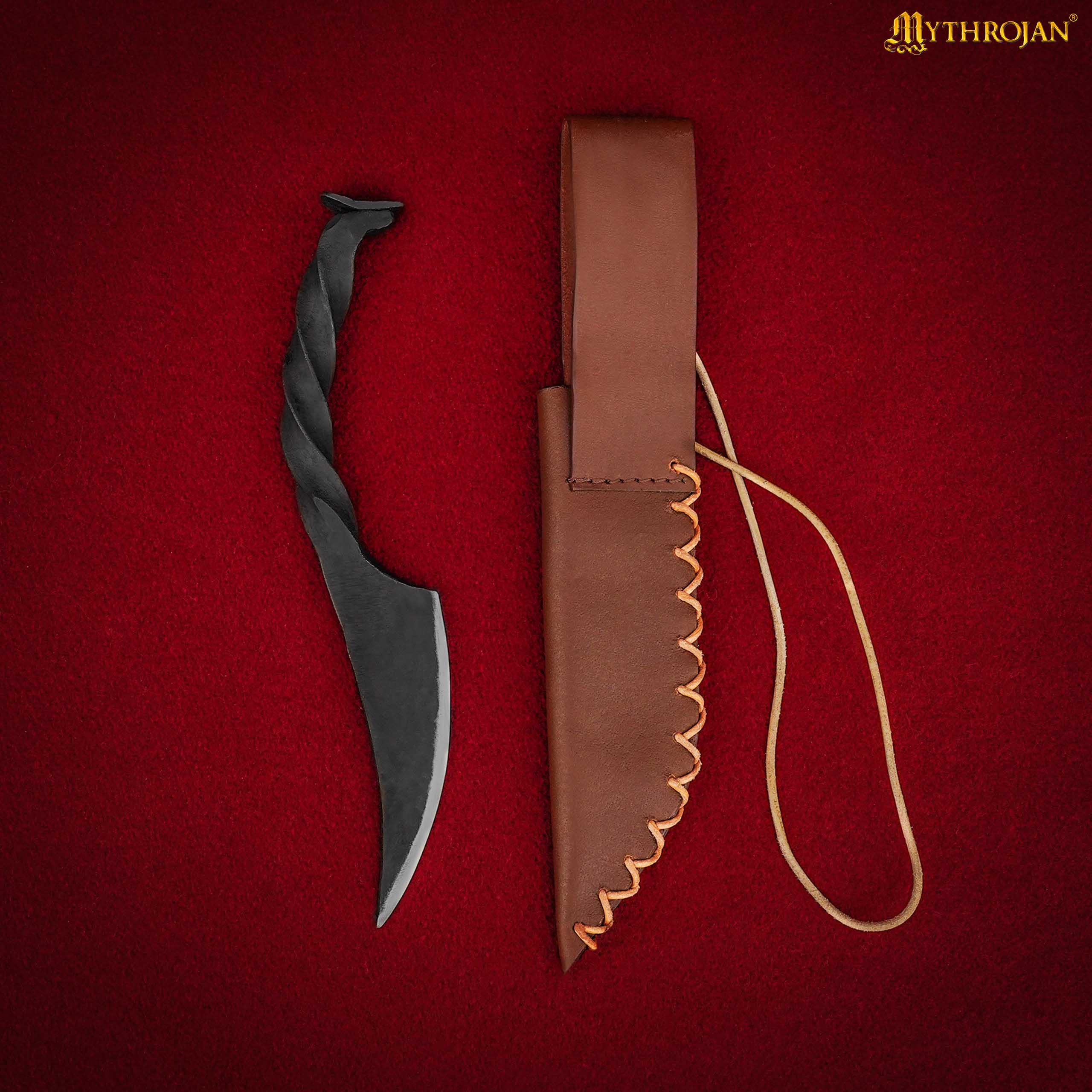 Cuchillo Mythrojan Twisted Railroad Spike con Vaina - Imagen 8