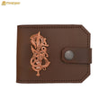 Cartera de Piel Auténtica con Decoración de Bronce Fundido a la Cera Perdida - Imagen 1