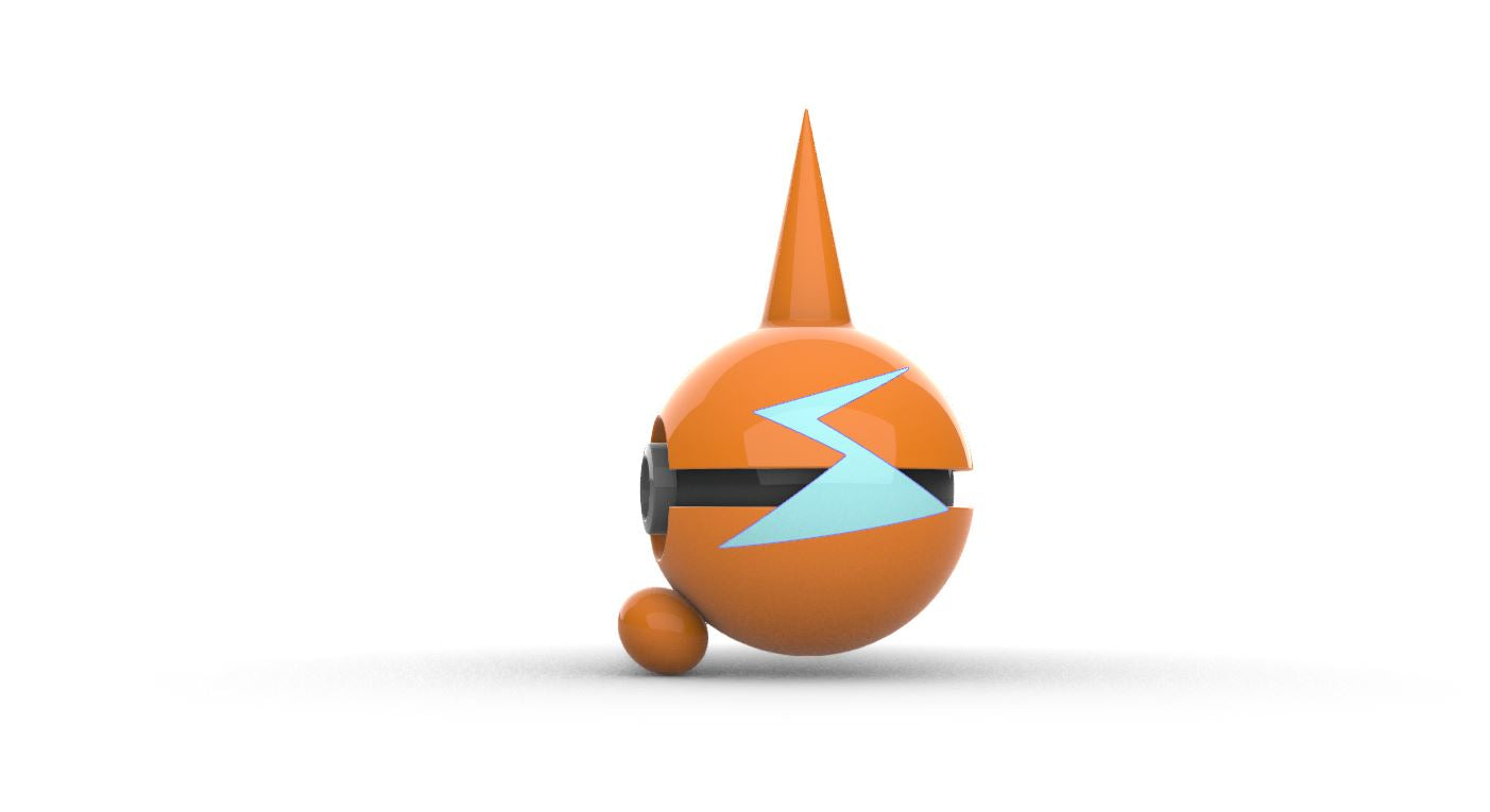 Imagen de Pokeball Artesanal Rotom parte de nuestra colección en Espadas y más, sitio oficial. Esta imagen describe  pokeball