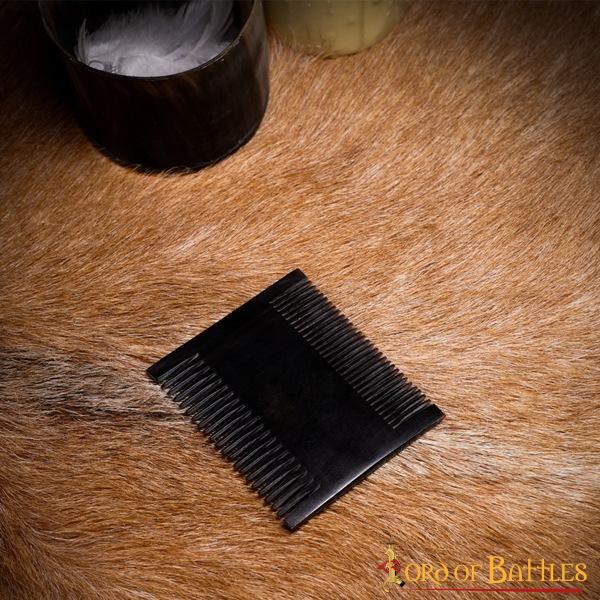 Peine Medieval de Dos Caras Hecho a Mano con Auténtico Cuerno de Buey - Imagen 6