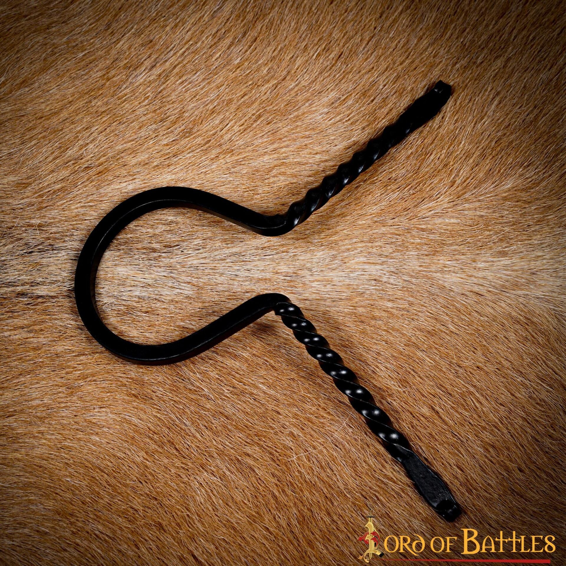 Soporte Medieval de Hierro Forjado para Cuernos de Beber - Soporte para Cuernos Forjado a Mano con Acabado de Aceite Ennegrecido - Imagen 13