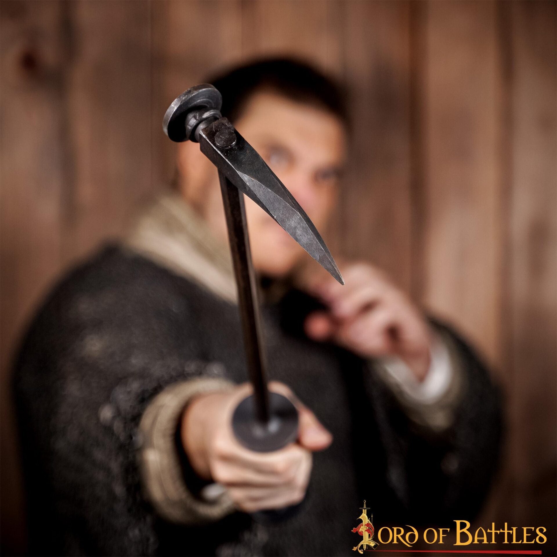 Martillo de Guerra Medieval de Pico de Cuervo Forjado a Mano - Imagen 17