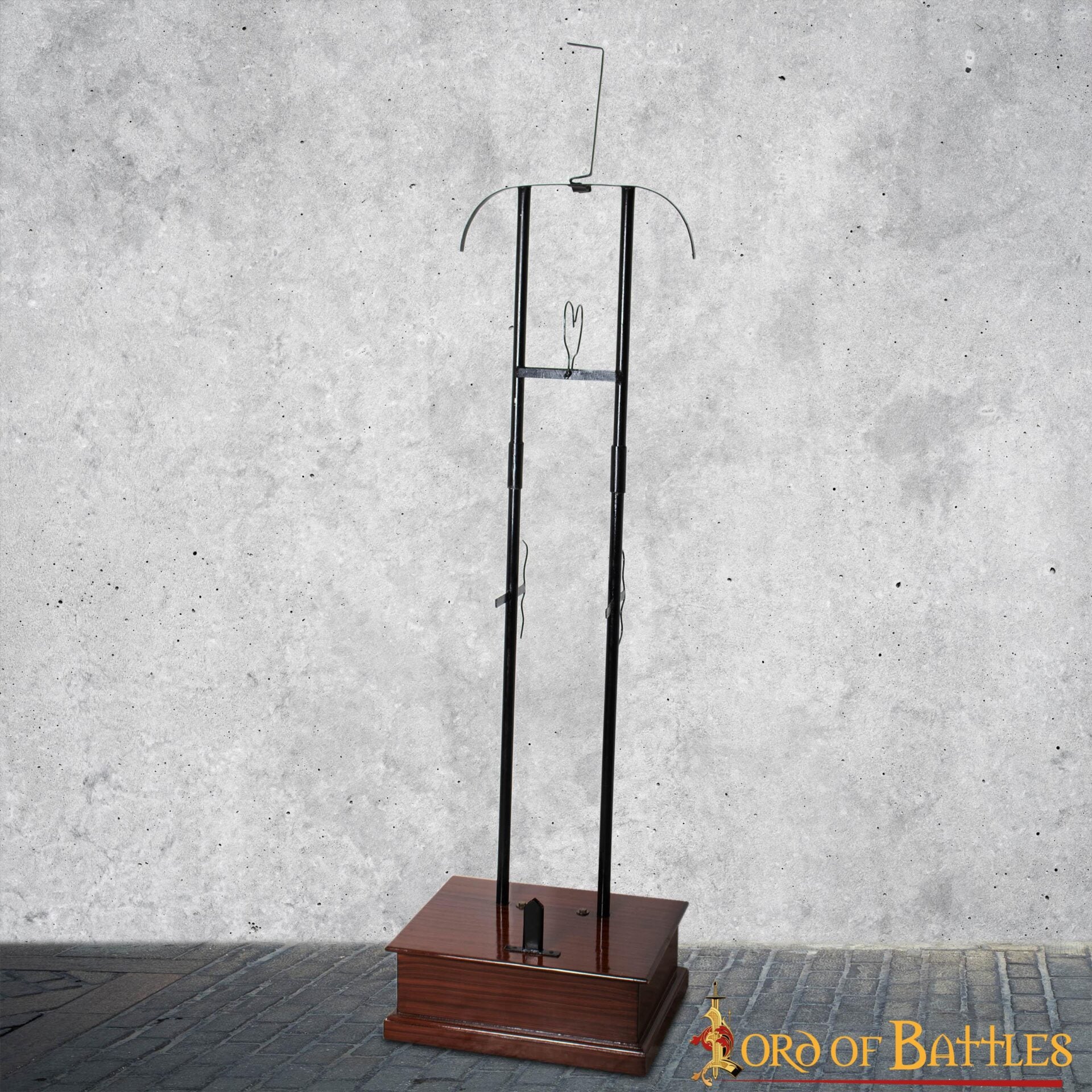 Expositor Medieval de Armadura Completa - Estructura de Acero de Calibre 18 con Base de Madera Dura - Imagen 11