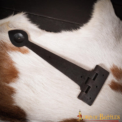 Bisagra de Puerta Rústica de Hierro Forjado a Mano - Bisagra de Correa Resistente para Puertas, Armarios y Cofres - Imagen 23
