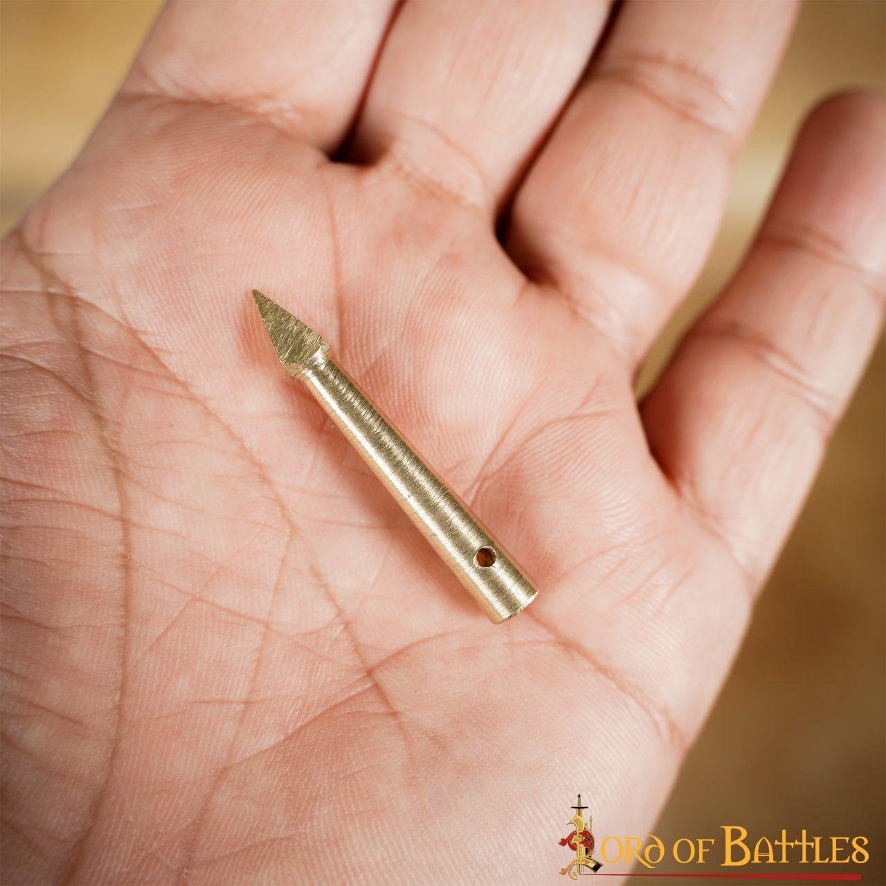 Aiglets Medievales de Latón - Juego de 10 Puntas de Lazo de Tela - Imagen 12