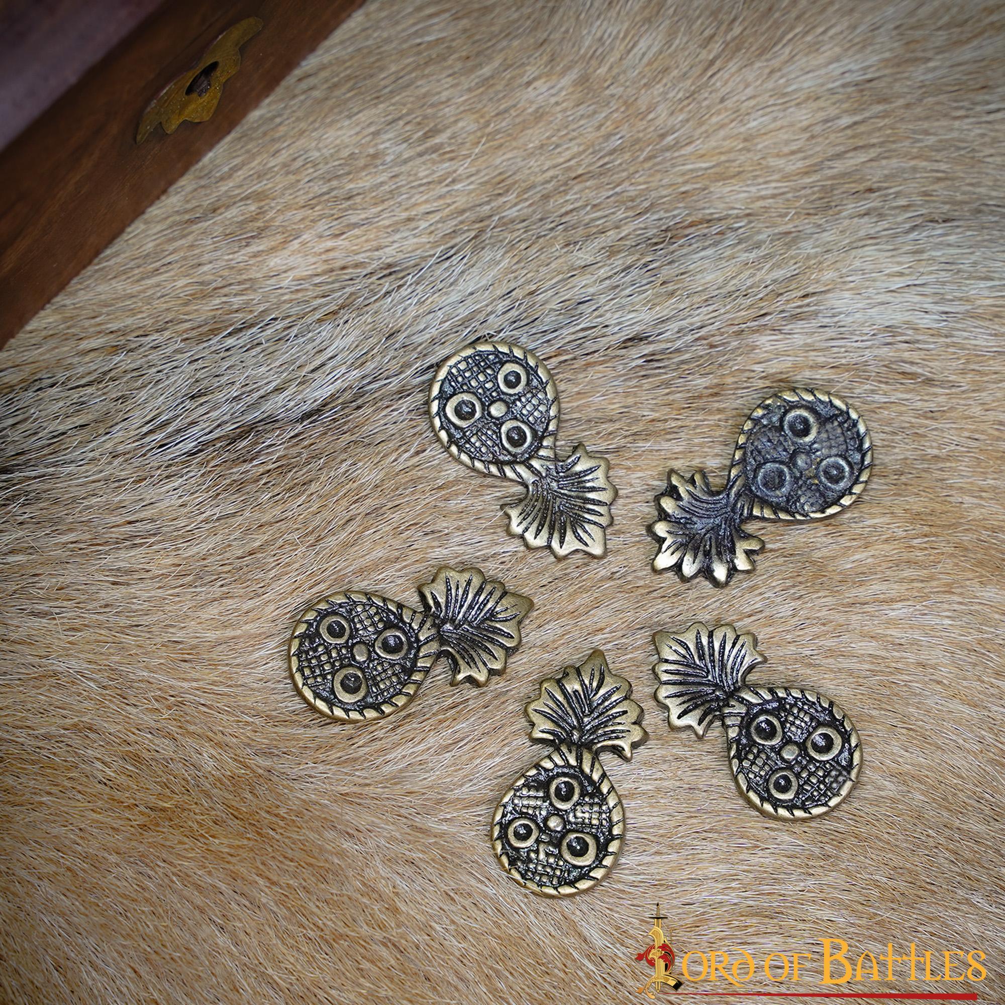 Conchos de Latón Antiguo para Cinturón - Adornos para Cinturón (juego de 5) - Imagen 14