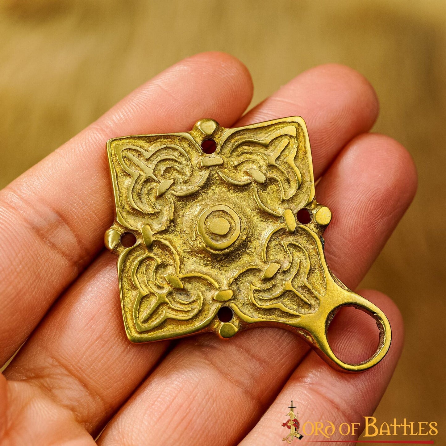 Broche de Latón Fundido para Caftán o Capa Vikinga / Rusa Histórica - Imagen 14