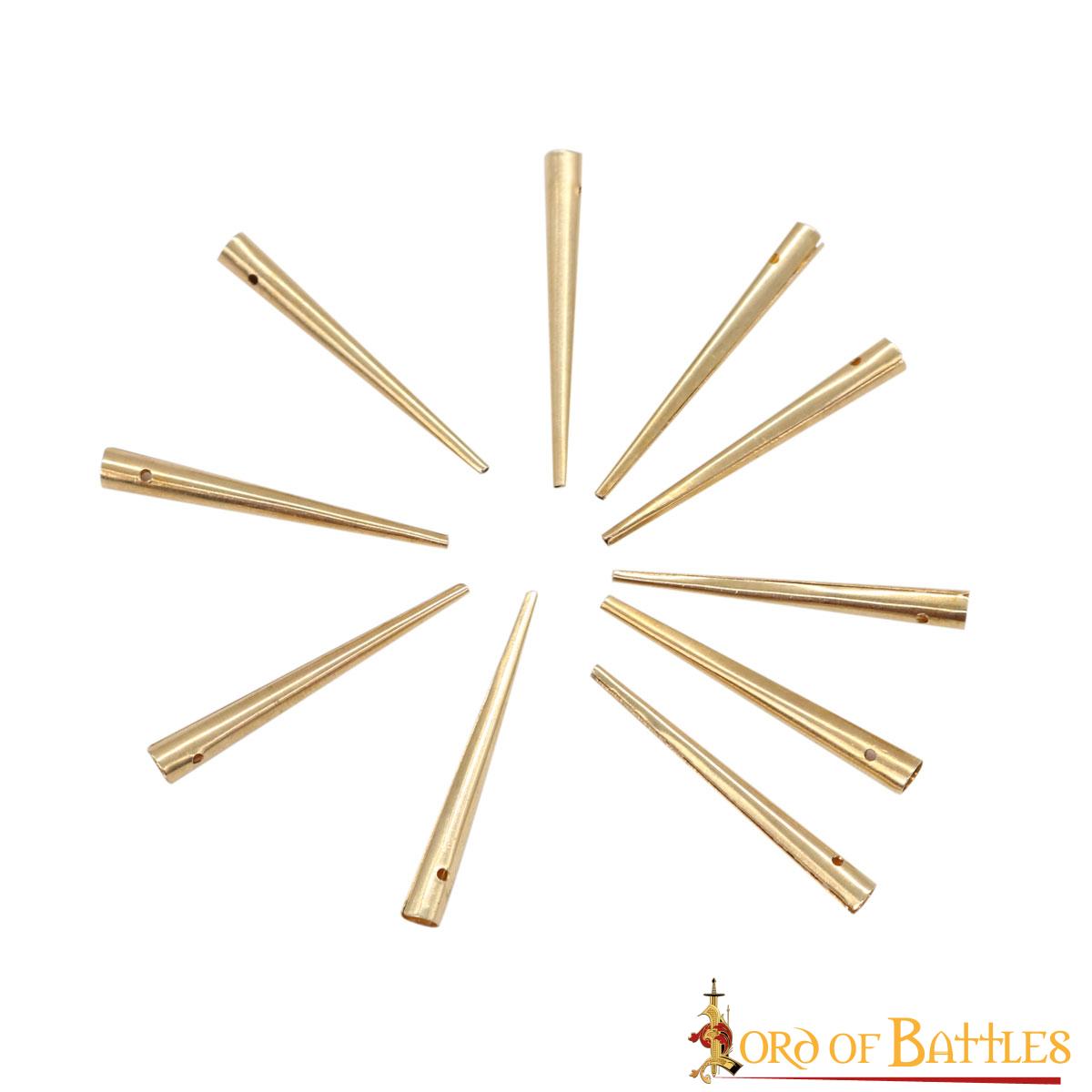 Aiglets Medievales de Latón - Juego de 10 Puntas de Cordón Resistentes (3,6 Cm) - Imagen 15