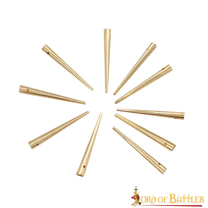 Aiglets Medievales de Latón - Juego de 10 Puntas de Cordón Resistentes (3,6 Cm) - Imagen 15