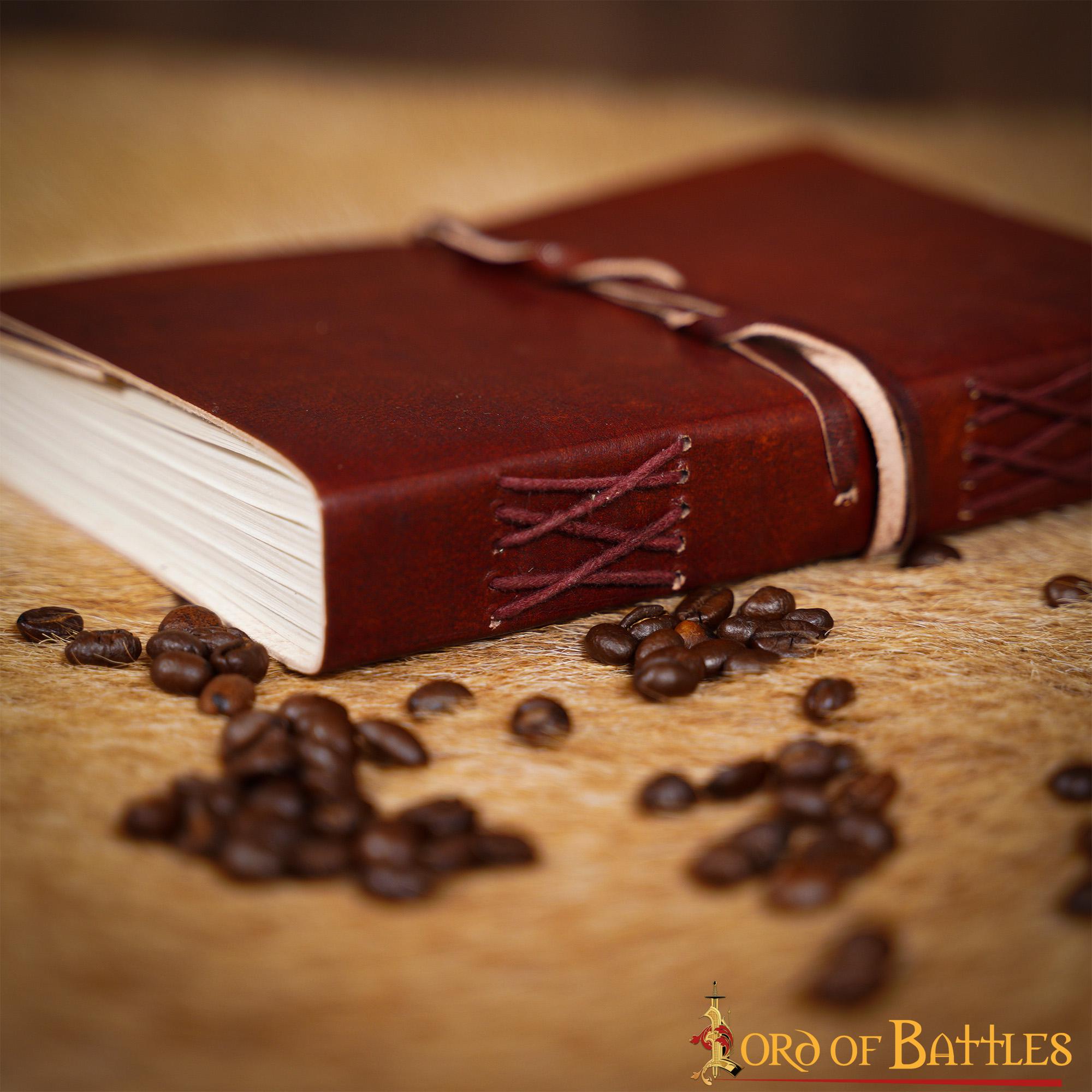 Medieval Leather Wrap Journal - Cuaderno Artesanal con Cierre de Corbata - Imagen 18